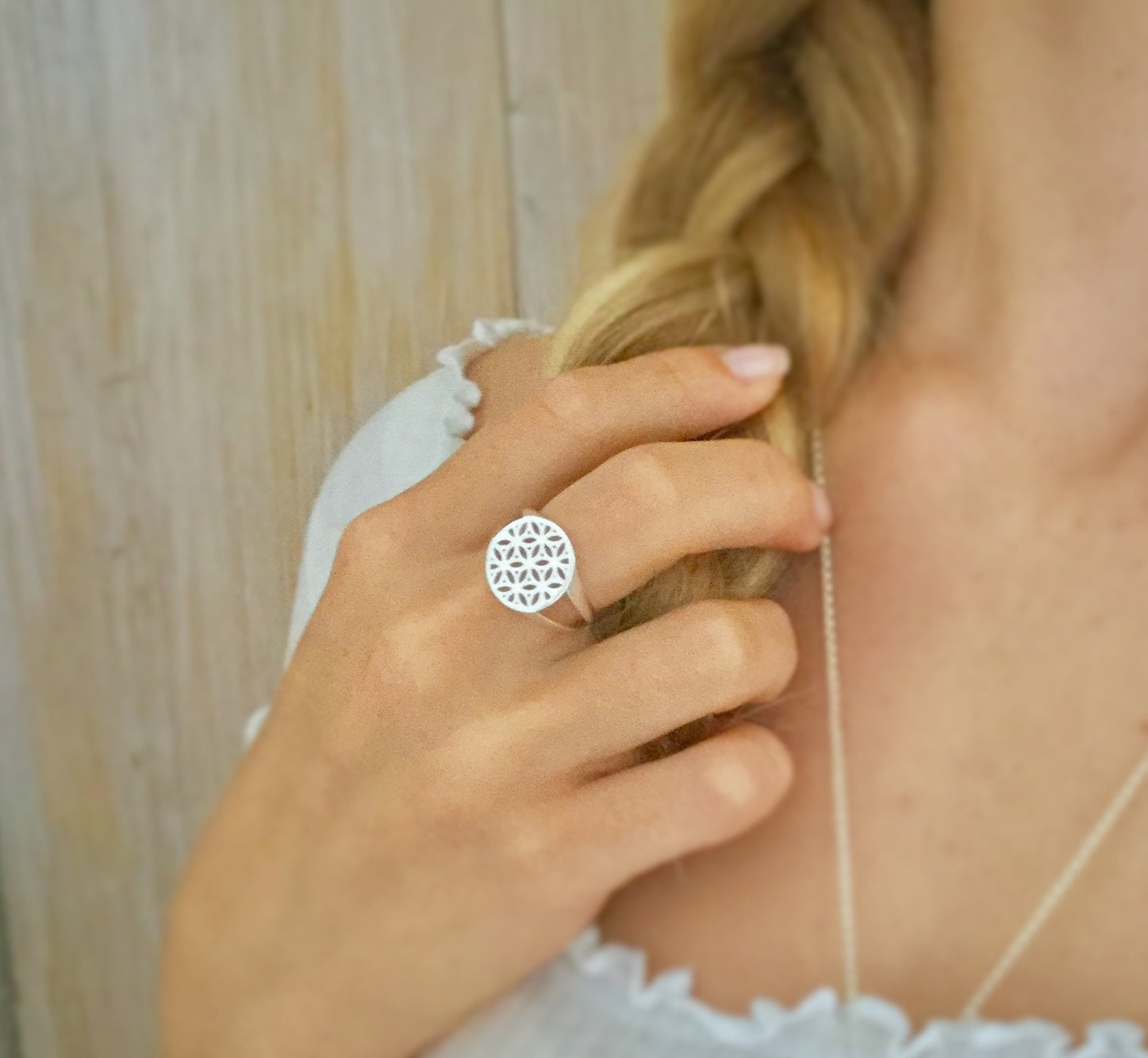 Blume Des Lebens Ring 925 Silber Blume Des Lebens Ring 925 Silber von KiraMiraJewelry