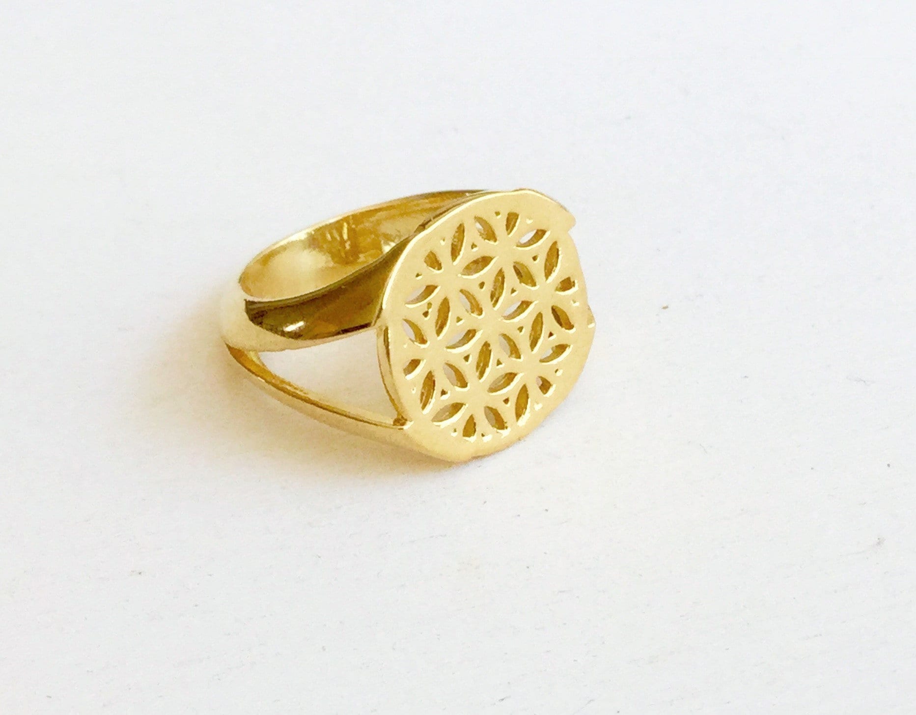 Blume Des Lebens Ring 925 Vergoldet Blume Des Lebens Ring 925 Vergoldet von KiraMiraJewelry
