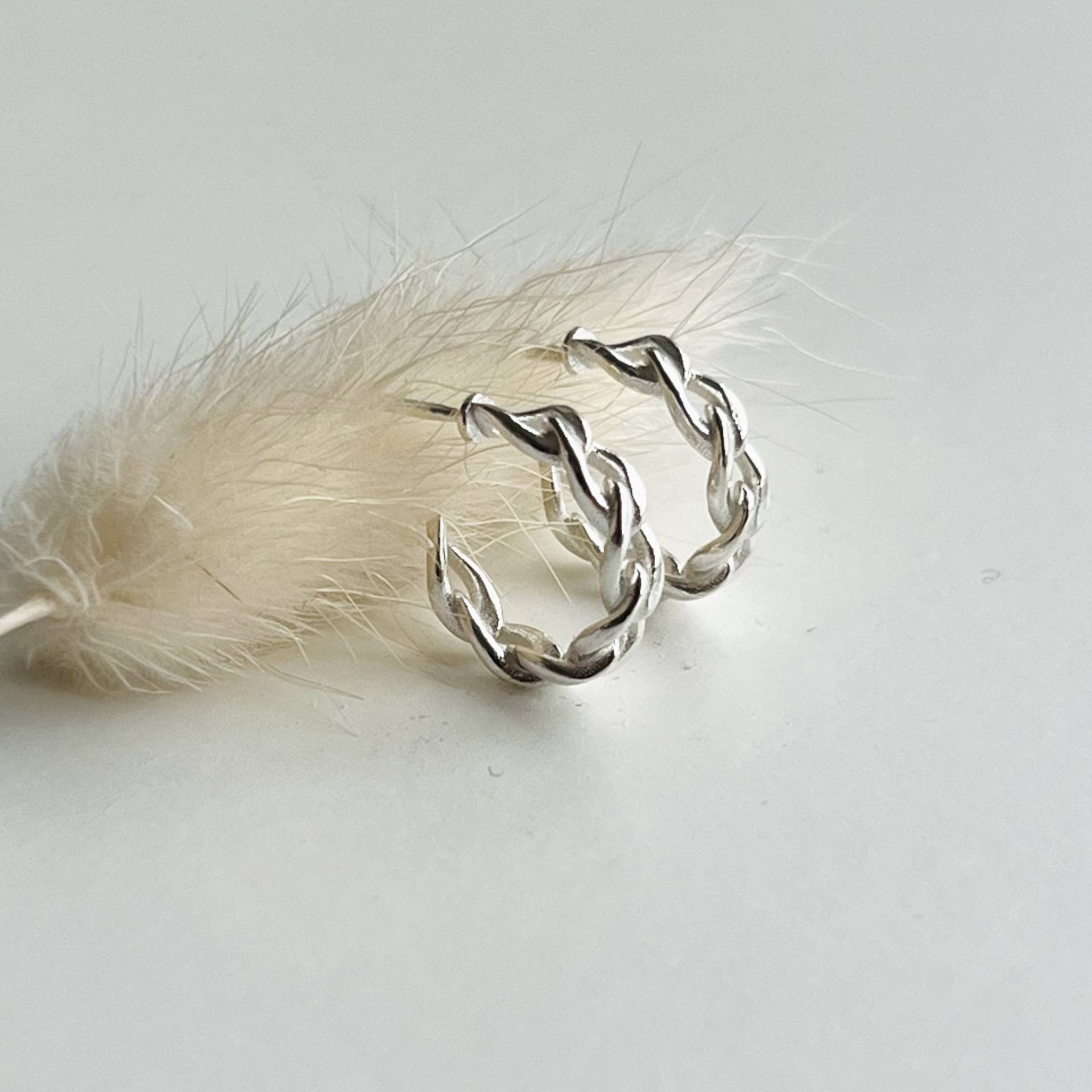 Kleine Creolen Im Kettendesign 925 Sterling Silber Kleine Creolen Im Kettendesign 925 Sterling Silber von KiraMiraJewelry