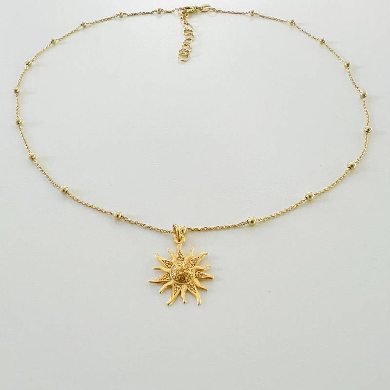 Kügelchen Kette Soleil 925 Sterling Silber Vergoldet Kügelchen Kette Soleil 925 Sterling Silber Vergoldet von KiraMiraJewelry