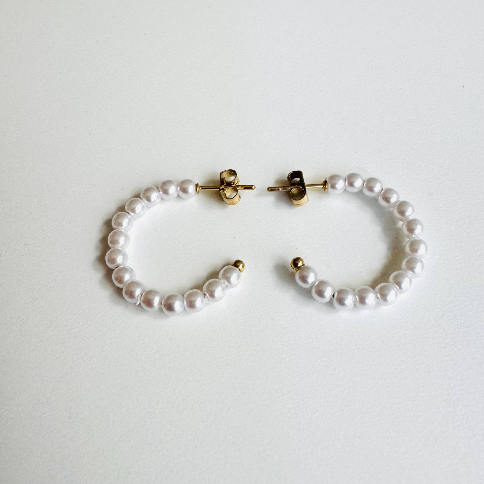 Mother Of Pearl Creolen Ohrringe Mother Of Pearl Creolen Ohrringe von KiraMiraJewelry