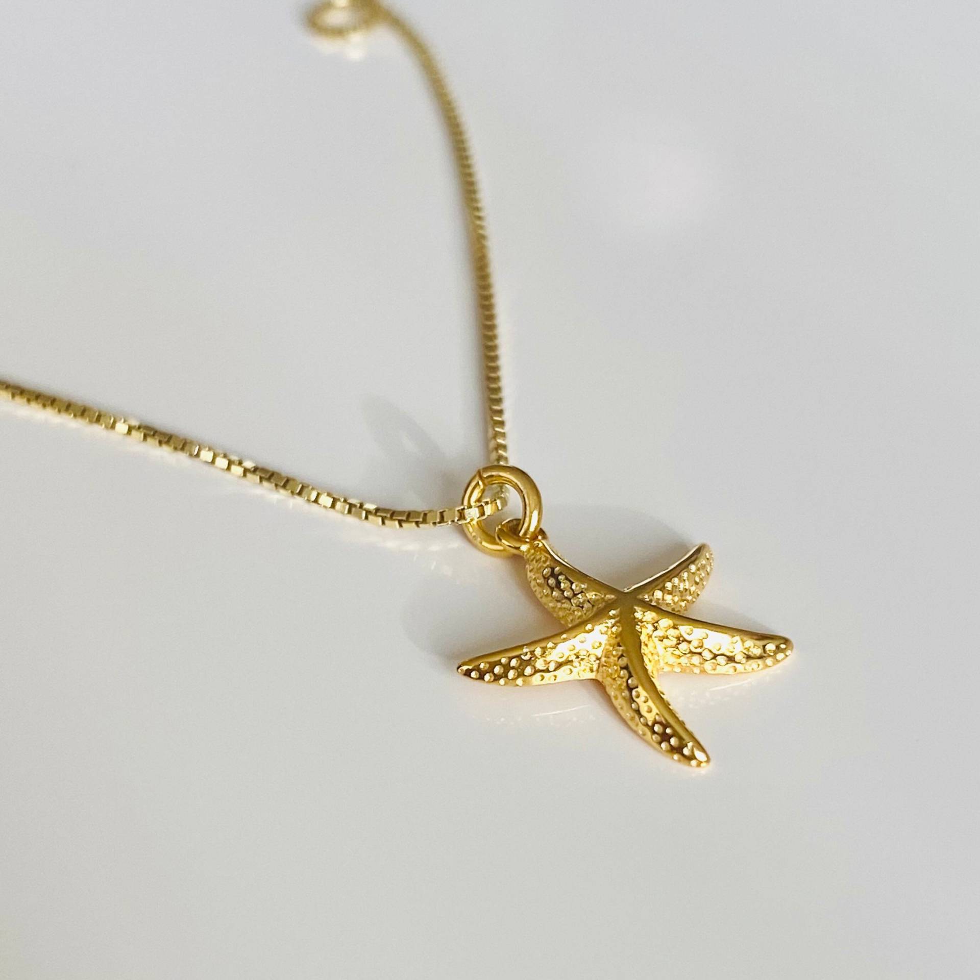 Starfish Kette 925 Sterling Silber Vergoldet Starfish Kette 925 Sterling Silber Vergoldet von KiraMiraJewelry