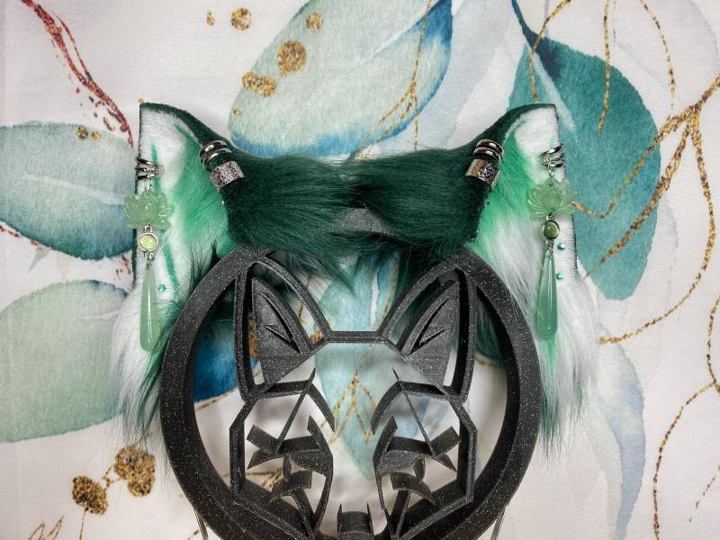 The Apothecary Diaries Maomao Handmade With Love Fauxfur Cat Ears For Cosplay, Petplay, Streaming, Anime Fans, Therians, Furrys Headband The Apothecary Diaries Maomao Handmade With Love Fauxfur Cat Ears For Cosplay, Petplay, Streaming, Anime Fans, Therians, Furrys Headband von Kirasfoxburrow
