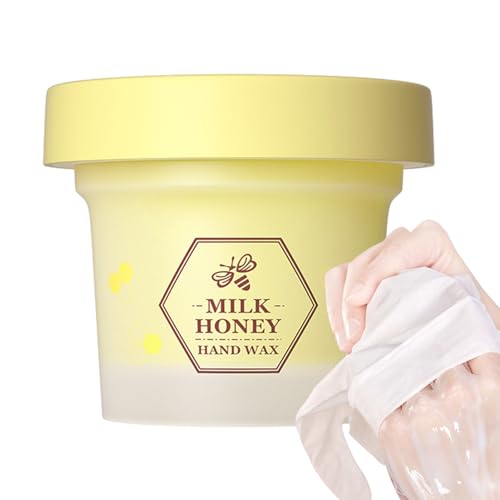 Handpeelingwachs - Feuchtigkeitsspendendes Handpeelingwachs mit Milch und Honig - Spenden Sie Feuchtigkeit und reparieren Sie rissige, alternde Hände mit Skin Renew Wax, 120 g Kirdume von Kirdume