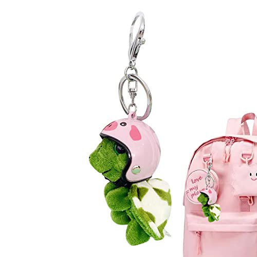 Kirdume Plüsch Schildkröten Schlüsselanhänger - Niedlicher Schildkröten Anhänger - Mini Kuscheltier Schildkröte Deko - Cartoon Tiere Schlüsselanhänger Kuscheltier Anhänger Für Telefon Rucksack von Kirdume