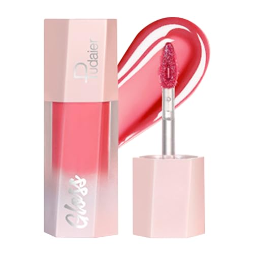 Lip Plumper Gloss | Wasserfester, nicht klebender Lippenverstärker,Transparenter Lippenbalsam, langanhaltender Lipgloss-Glitzer für Lippen, Make-up, Dating, Shopping-Partys Kirdume von Kirdume