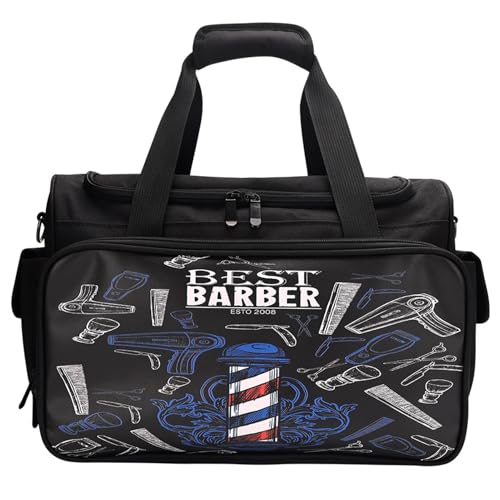 Multifunktions-Salonhandtasche, Friseurwerkzeugtasche | Kosmetiktaschen Friseurtasche mit großem Fassungsvermögen | Barber Toolkit Robuster Salon-Schulterorganizer für Lippenstift-Lidschatten Multifunktions-Salonhandtasche, Friseurwerkzeugtasche | Kosmetiktaschen Friseurtasche mit großem Fassungsvermögen | Barber Toolkit Robuster Salon-Schulterorganizer für Lippenstift-Lidschatten von Kirdume