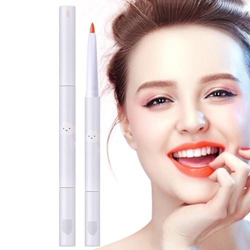 Wasserfester Lipliner | Wasserbeständiger, nicht klebender Lipliner mit 2 einziehbaren Enden - Lippen-Make-up-Zubehör für junge Mädchen für Party, Hochzeit, Zuhause, Salon, Bars, Shows Kirdume von Kirdume