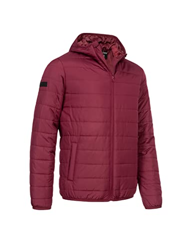 Kirkjubøur® Askja Herren Steppjacke, mit leichter Wattierung, Stehkragen und Kapuze. Jacke für Männer, in S bis 3XL, in vielen verschiedenen Farben (as3, alpha, m, regular, regular, rot) von Kirkjubøur