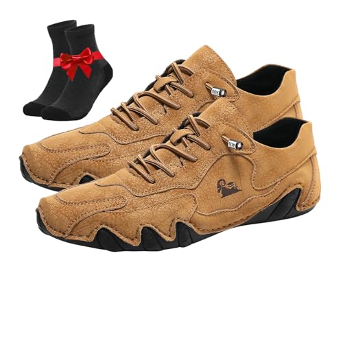 Vogany Shoes Orthopädische Sneaker for Damen und Herren, for Camping und Autofahren, rutschfeste, leichte Slip-On-Sneaker(Brown,36 EU) von Kirposh