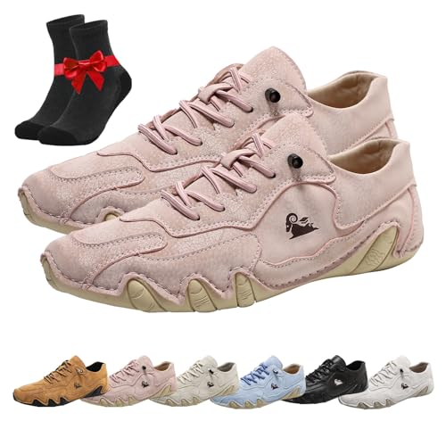 Vogany Shoes Orthopädische Sneaker for Damen und Herren, for Camping und Autofahren, rutschfeste, leichte Slip-On-Sneaker(Pink,42 EU) von Kirposh