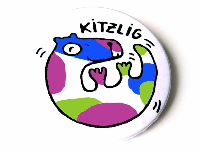 Kitzlig, Button, Magnet, Taschenspiegel Oder Flaschenöffner von KirschbluetenTsunami