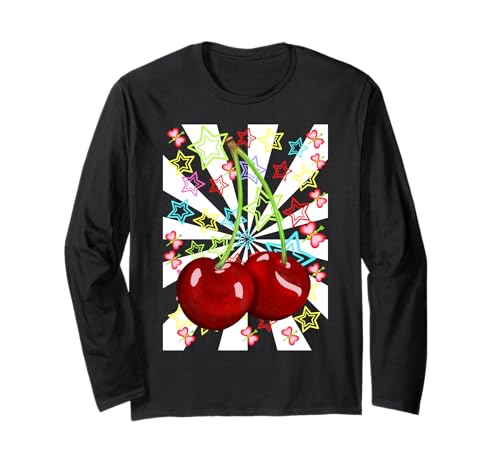 Kind Kinder Mädchen Retro Obst Sommer Kirsche Kirschen 80er Langarmshirt Kind Kinder Mädchen Retro Obst Sommer Kirsche Kirschen 80er Langarmshirt von Kirschen Obst Kirsche 80er 90er Natur