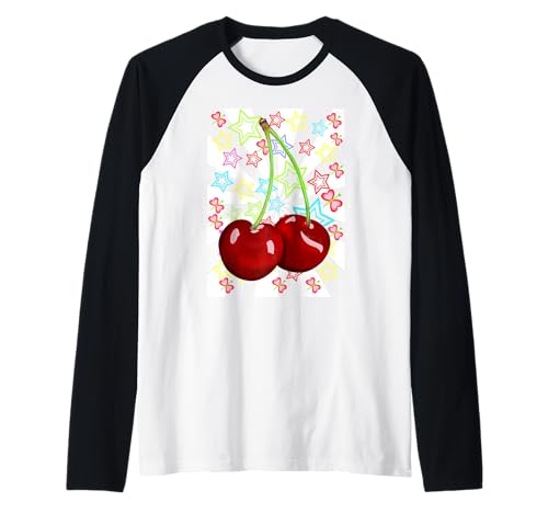 Kind Kinder Mädchen Retro Obst Sommer Kirsche Kirschen 80er Raglan Kind Kinder Mädchen Retro Obst Sommer Kirsche Kirschen 80er Raglan von Kirschen Obst Kirsche 80er 90er Natur