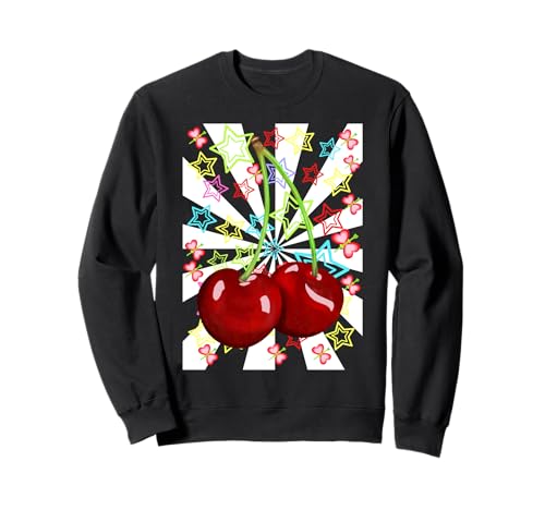Kind Kinder Mädchen Retro Obst Sommer Kirsche Kirschen 80er Sweatshirt Kind Kinder Mädchen Retro Obst Sommer Kirsche Kirschen 80er Sweatshirt von Kirschen Obst Kirsche 80er 90er Natur