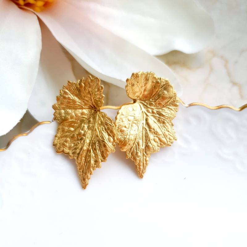 Ohrstecker Gold Vergoldet "Leafy Ears" Ohrstecker Gold Vergoldet "Leafy Ears" von KirschrotTreasury