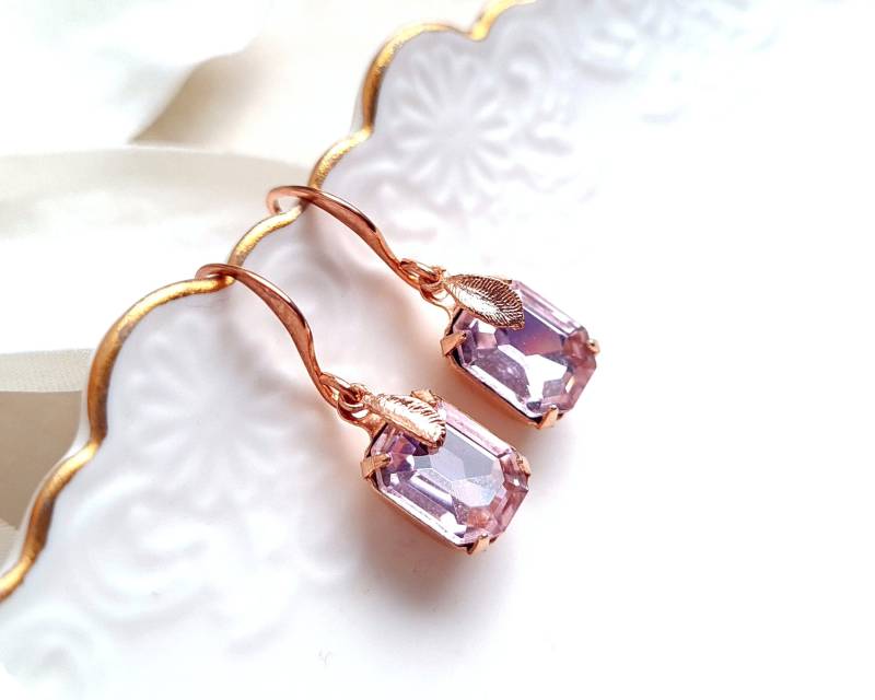 Ready To Ship - Ohrhänger Rosegold Vergoldet "Sakura Leaves" Rosa Ready To Ship - Ohrhänger Rosegold Vergoldet "Sakura Leaves" Rosa von KirschrotTreasury