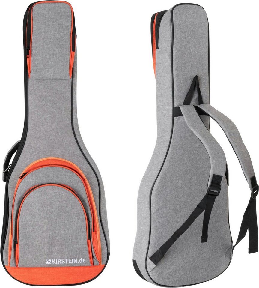 Kirstein Gitarrentasche EGBK-1122OG E-Gitarrentasche Grau, gepolsterte E-Gitarren-Tasche mit Rucksackgarnitur Kirstein Gitarrentasche EGBK-1122OG E-Gitarrentasche Grau, gepolsterte E-Gitarren-Tasche mit Rucksackgarnitur von Kirstein