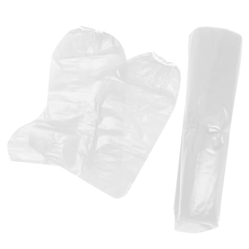 Kisangel 10 Stück Teiliges Einweg Überzieher für Schuhe Geschnitten Elastisch PE Material Dicke Stiefel Überschuhe für Regen Outdoor Schutz Zufällige Farbe Zufällige Farbe von Kisangel