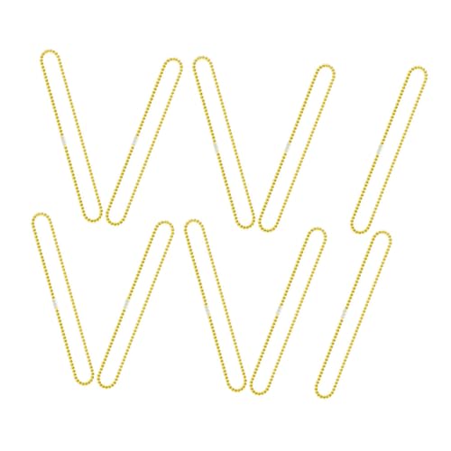 Kisangel 10 Stück Teiliges Festliche Perlenkette aus Kunststoff für Karneval Maskerade und Kostümpartys Bunte Halskette für Partydekoration und Mitbringsel von Kisangel