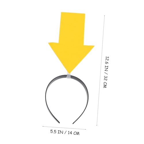 Kisangel 10 Teiliges Lustiges Pfeilspitzen Haarreif Elastisches Gelbes Kopfschmuck Accessoire für Party Halloween Cosplay und Fotos Leichter Bequemer Haarreifen für Damen und Herren von Kisangel