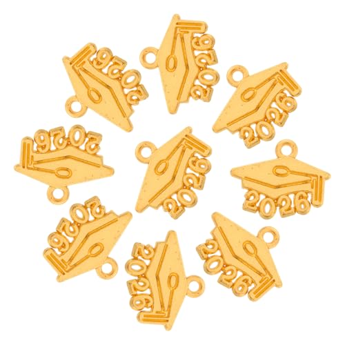 Kisangel 100 Stück Abschlusskappen Anhänger aus Legierung DIY Quasten Charms Vielseitige Schlüsselanhänger und Schmuck Zubehör für Abschlussfeier Deko und Erinnerungsstücke Kisangel 100 Stück Abschlusskappen Anhänger aus Legierung DIY Quasten Charms Vielseitige Schlüsselanhänger und Schmuck Zubehör für Abschlussfeier Deko und Erinnerungsstücke von Kisangel