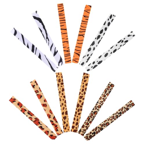 Kisangel 12 Stück Teiliges Leoparden Zebramuster Slap Armband Flexible Gummiarmbänder mit Niedlichem Tierdruck für Langlebig Modisch Party mitgebsel von Kisangel