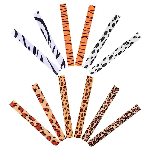 Kisangel 12stücke Slap-armband Leopardenmuster Und Zebra-stil Gemischter Stil Party-slap-armbänder Für Junge Mädchen Slap-bänder Entzückend von Kisangel