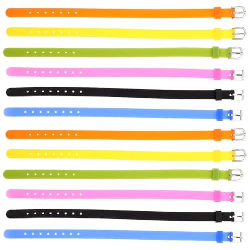 Kisangel 12 Stück Teiliges Silikon Uhrenarmband Verstellbar DIY Sport Wristbands mit Metallverschluss Hautfreundlich Langlebig in Farben für Damen Herren Passend für Uhren und Kisangel 12 Stück Teiliges Silikon Uhrenarmband Verstellbar DIY Sport Wristbands mit Metallverschluss Hautfreundlich Langlebig in Farben für Damen Herren Passend für Uhren und von Kisangel