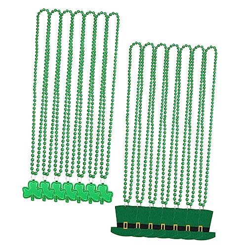 Kisangel 14 Stück Teiliges Patrick's Day Stilvolle Dekoration für Fest mit Kleeblatt Design für Familie und Freunde Langlebig und Leicht aus Hochwertigem Gefertigt von Kisangel