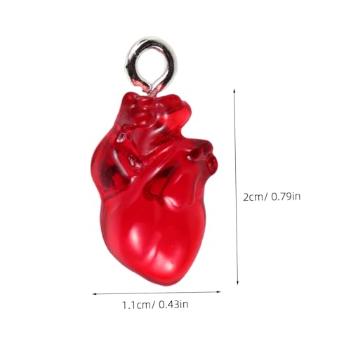 Kisangel 15stücke Herz-schmuckanhänger Für Diy-schmuckherstellung Halsketten Armbänder Und Accessoires Elegante Und Dekorative Anhänger Mit Polierter Oberfläche Und Komplizierten von Kisangel