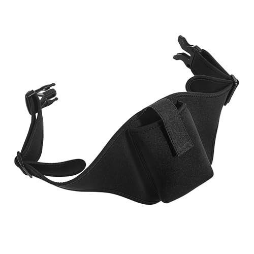 Kisangel 1stücke Mikrofon Waist Belt Verstellbare Fanny Pack Für Fitness-Workouts Neopren Tragbare Mikrofon-Tasche Für Sicheres Tragen Während Yoga Und Outdoor-aktivitäten Schwarz von Kisangel