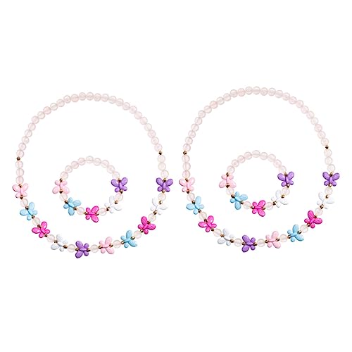 Kisangel 2 Sätze Handgefertigtes Schmuckset Armbänder aus Hochwertigen Bezaubernde Schmetterlings Designs und Rollenspiele Vielseitiges für Besondere Anlässe von Kisangel