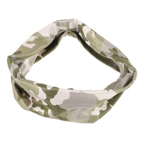 Kisangel 2 Stück Camouflage Stirnband und Jugendliche Rutschfestes Fitness Schweißband mit Hoher Saugfähigkeit Atmungsaktives Workout Haarband für Sport und Training von Kisangel