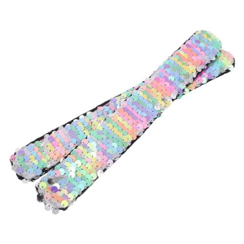 Kisangel 2 Stück Glitzernde Slap Bracelets Armband Regenbogen Silber Pailletten Schnapparmband Soft Wristband für Mädchen Party Gastgeschenke Klassenzimmer Belohnung Ostergeburtstag von Kisangel