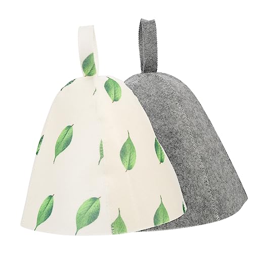 Kisangel 2stücke Filz Sauna Hüte Für Damen Atmungsaktiv Sauna Hut Hauben Für Kopfschutz in Und Bad Badezimmer von Kisangel