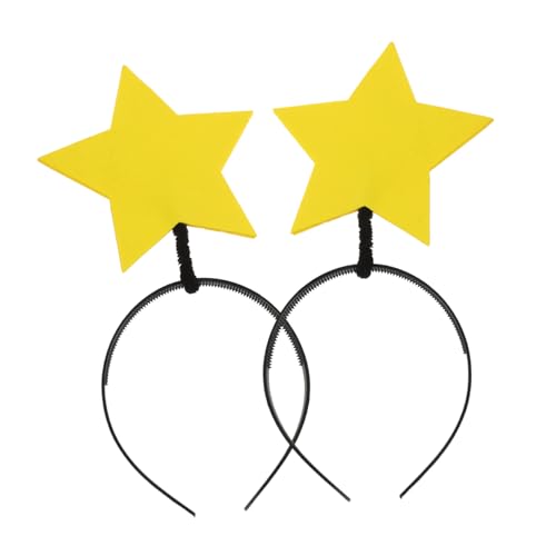 Kisangel 2 Stück Stirnband Stern Haarreif Leichtes Robustes Material Lustiges Party und Halloween Kostüm Zubehör Für Mädchen und Frauen Bühnenauftritte von Kisangel