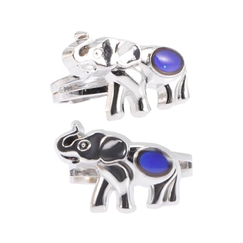 Kisangel 2 Stück Verstellbare Thermochromic Fingerringe für Farbwechselnde Cartoon Stimmungsringe Langlebiger Zinklegierung Schmuck für Party und Alltag zum Kindergeburtstag von Kisangel