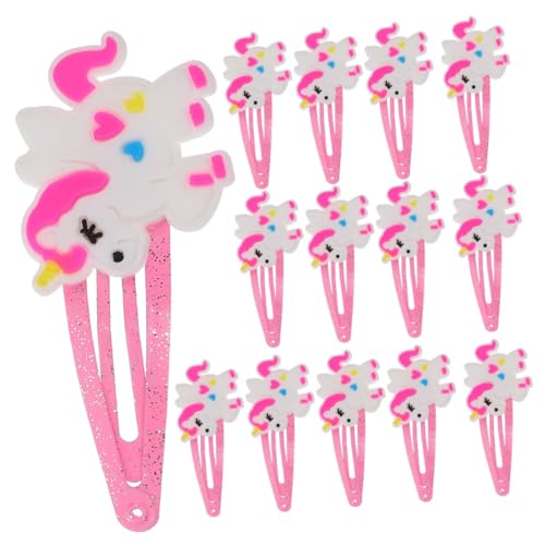 Kisangel 20stücke Cartoon-haarspangen Für Mädchen Kleinkinder Junge Mädchen Haarspangen Im Einhorn-stil Dekorative Haar-accessoires Im Einhorn-stil von Kisangel