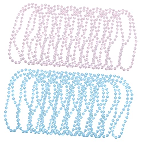 Kisangel 20 Stück Teiliges Perlenkette für Mehrfarbige Perlen Vielseitige Halsketten Dekoration für Partys Kostümzubehör und von Kisangel