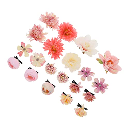 Kisangel 21 Stück Blumen Haarspangen Set für Mädchen und Frauen Teiliges Haarschmuck Set mit Kreativen und Langlebigen Designs für Alltag Hochzeiten Partys und von Kisangel