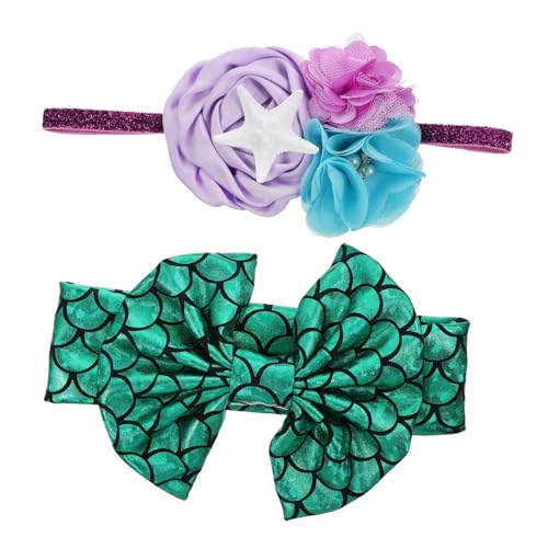Kisangel 2stücke Sea Star Dekorative Stirnband Elastizität Junge Mädchen Stirnband Mädchen Kopfschmuck Haar-accessoire Kopfbedeckung Dekor Haarbänder von Kisangel