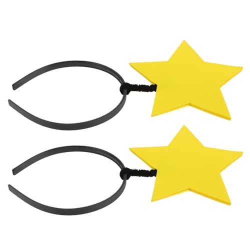 Kisangel 2stücke Lustige Stern-stirnbänder Für Junge Mädchen Und Erwachsene Party-kopfbedeckung Aus Plastik Silbernes Stirnband Für Halloween Und Festivals Haarschmuck Für Mädchen von Kisangel