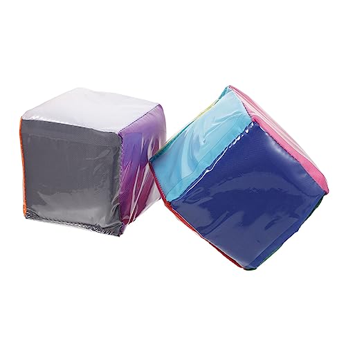 Kisangel 2 Stück Lernwürfelspielzeug Für Kinder PVC Würfel 6-seitige Transparente Taschen Montessori Sortierspielzeug Geeignet Für Zuhause Und Unterricht von Kisangel