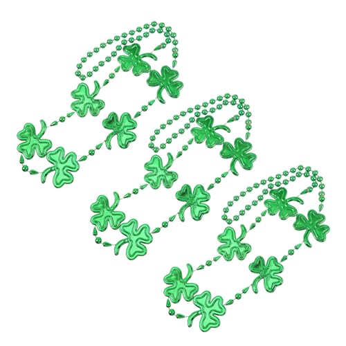 Kisangel 3 Stück Kleeblatt für Patrick's Day Mode Schmuck für Partys und Festlichkeiten Accessoires für Karneval und Cosplay von Kisangel