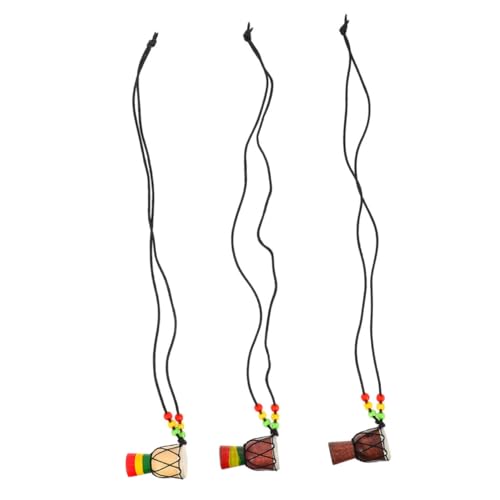 Kisangel 3 Stück Teiliges Mini Afrikanische Djembe Anhänger Halskette Percussion Schmuck Handgefertigt Vielseitiger Trommelanhänger für Frauen Männer Boho Stil Schlüsselanhänger Charm Kisangel 3 Stück Teiliges Mini Afrikanische Djembe Anhänger Halskette Percussion Schmuck Handgefertigt Vielseitiger Trommelanhänger für Frauen Männer Boho Stil Schlüsselanhänger Charm von Kisangel
