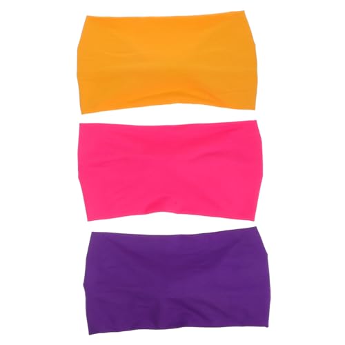 Kisangel 3 Teiliges Damen Stirnband Breite Turban Stirnbänder Zum Wickeln Der Haare Für Das Sporttraining Der Dame – Dekorative Dehnbare Rutschfeste Haarbänder Mit Knoten von Kisangel
