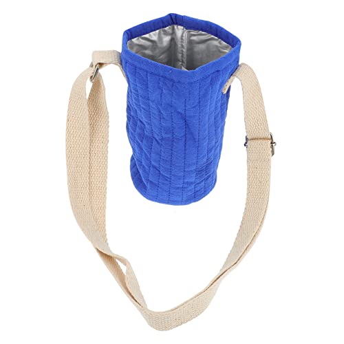 Kisangel 4 Stück Cup-Sets Wasserbecherhalter Flaschenhülle Wasserflasche für Kinder Wasserkessel Flaschenträger aus Segeltuch Flaschentasche mit Schultergurt zu Fuß Wasserkocher Rucksack von Kisangel