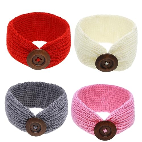 Kisangel 4stücke Haarband Kopfbedeckung Stirnband Haar Accessoire Kopftuch Infant Stirnband Foto Prop Junge Mädchen Headwear Haar Zubehör Komfortables Design Für Geburtstagsfeiern von Kisangel