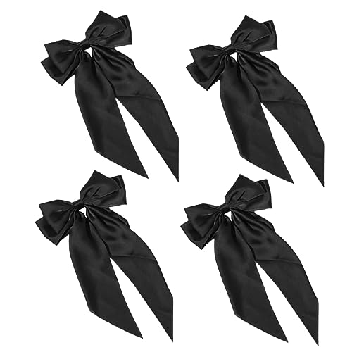 Kisangel 4stücke Haarspangen Mit Schleife Clip Haarschmuck Für Damen Mädchen Hochzeit Party Geburtstag Alltag Federclip Stoff Material Geringes Gewicht von Kisangel